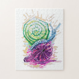 Schnecke in der Fig Puzzle