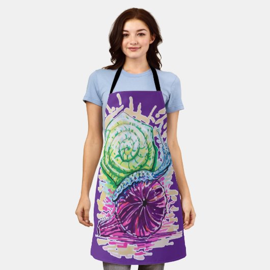 Schnecke in der Fig Schürze (Getragen)