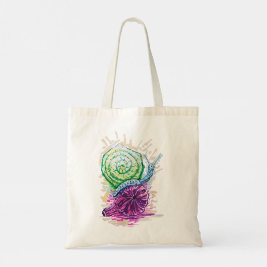 Schnecke in der Fig Tragetasche (Rückseite)