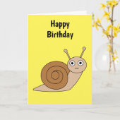Schnecke Karte (Gelbe Blume)