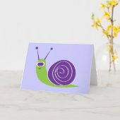 Schnecke Karte (Gelbe Blume)