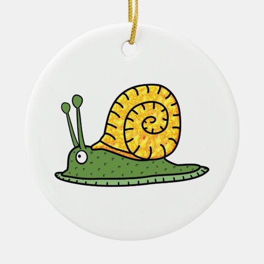 Schnecke Keramik Ornament (Vorne)