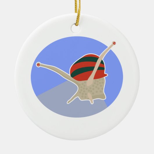 Schnecke Keramikornament (Vorne)