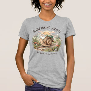 Schnecke Langsam “Bin in einer Minute da” Lustiges T-Shirt