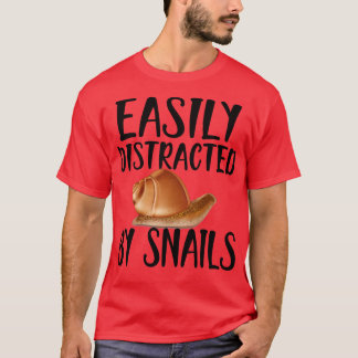 Schnecke leicht ablenkbar durch Schnecken T-Shirt