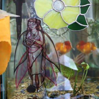 Schnecke Liebe niedliche Göttin Fee Schnecken rote Fensteraufkleber