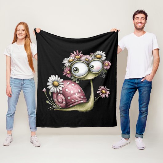 Schnecke liebt dich fleecedecke (Beispiel)