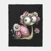 Schnecke liebt dich fleecedecke (Vorderseite)