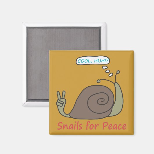 Schnecke Magnet (Vorderseite/Rückseite)