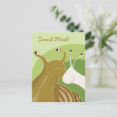 Schnecke Mail! Postkarte (Stehend Vorderseite)