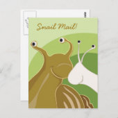 Schnecke Mail! Postkarte (Vorne/Hinten)