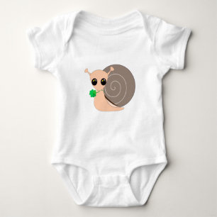 Schnecke mit Clou Baby Bodysuit Strampler