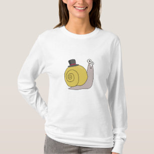Schnecke mit Hut lustige Tiere für Kinder T-Shirt
