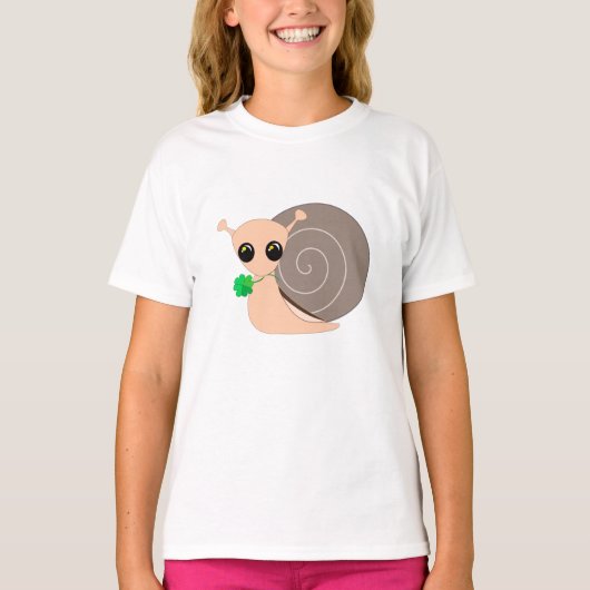 Schnecke mit Kid-T - Shirt (Vorderseite)