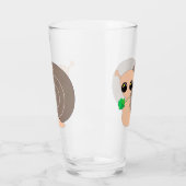 Schnecke mit Kleeblatt Glas (Links)