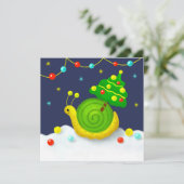 Schnecke mit Weihnachtsbaum (Stehend Vorderseite)