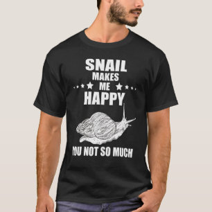 Schnecke Muschel macht mich glücklich Mollusk Schn T-Shirt