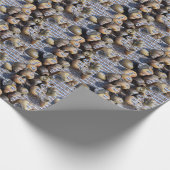 Schnecke-Muscheln Geschenkpapier (Ecke)