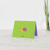 Schnecke Notecard Karte (Rückseite)