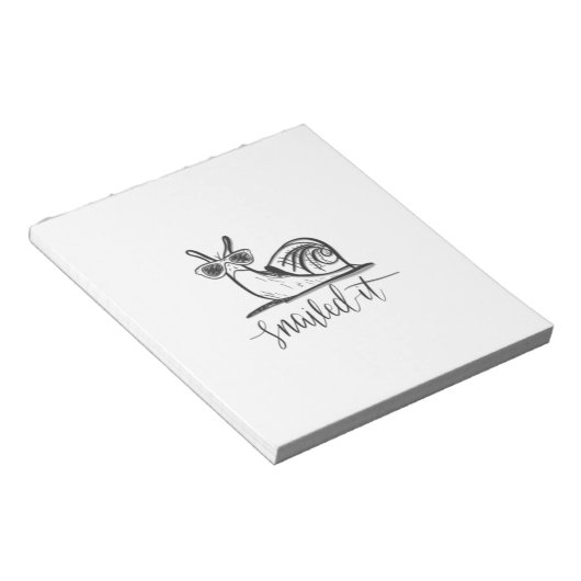 Schnecke Notizblock (angewinkelt)