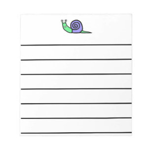Schnecke Notizblock