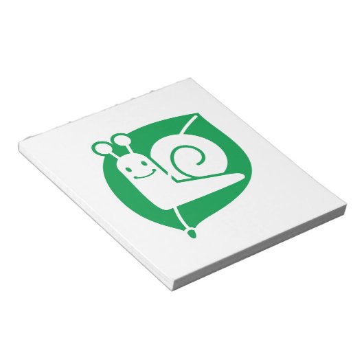 Schnecke Notizblock (angewinkelt)