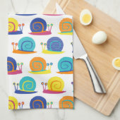 Schnecke-Party-Muster Geschirrtuch (Viertel Falte)