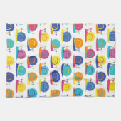 Schnecke-Party-Muster Geschirrtuch (Horizontal)