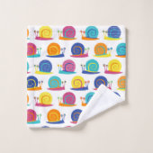 Schnecke-Party-Muster-Tücher Badhandtuch Set (Waschlappen)