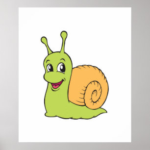 Schnecke Poster