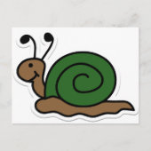 Schnecke Postkarte (Vorderseite)