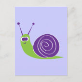 Schnecke Postkarte (Vorderseite)