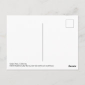 Schnecke Postkarte (Rückseite)