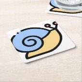 Schnecke Rechteckiger Pappuntersetzer (angewinkelt)