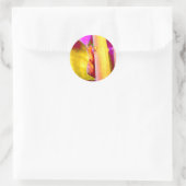 Schnecke Runder Aufkleber (Tasche)