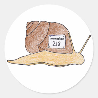Schnecke Runder Aufkleber