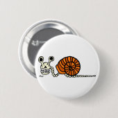 Schnecke-Skelett-Knopf Button (Vorne & Hinten)