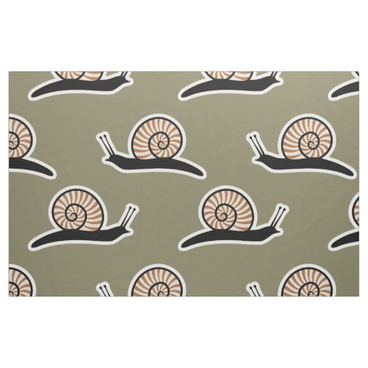 Schnecke Stoff (Fat Quarter (45,7 x 55,9 cm))