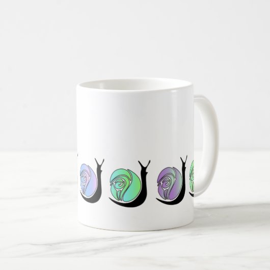 Schnecke-Tasse Kaffeetasse (VorderseiteRechts)