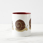 Schnecke-Tasse Zweifarbige Tasse (Mittel)