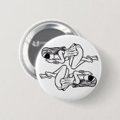 Schnecke u. Eustachia Knopf Button (Vorne & Hinten)