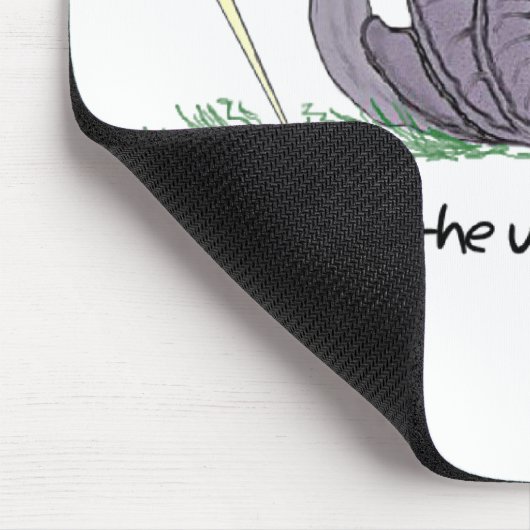 Schnecke überrascht mousepad (Ecke)