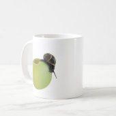 Schnecke und Apfel Kaffeetasse (Vorderseite Links)