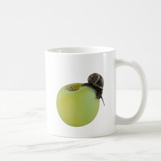 Schnecke und Apfel Kaffeetasse (Rechts)