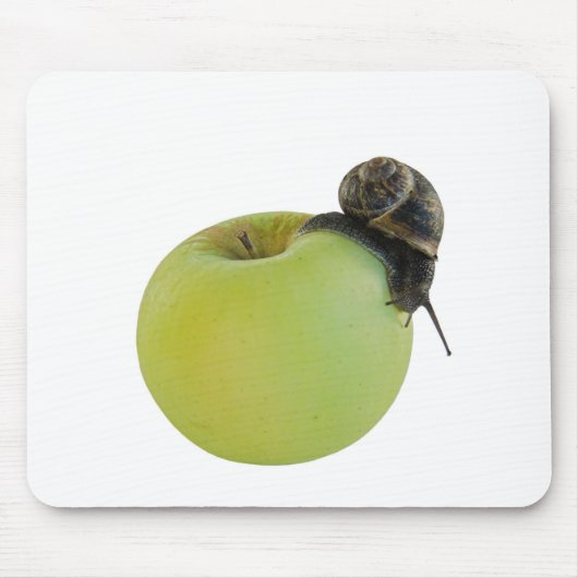 Schnecke und Apfel Mousepad (Vorne)