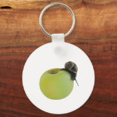Schnecke und Apfel Schlüsselanhänger (Vorderseite)