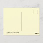 Schnecke und Blume Postübergang Postkarte (Rückseite)