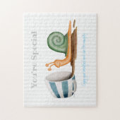 Schnecke und gestreifte Tasse Puzzle (Vertikal)