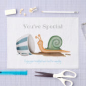 Schnecke und gestreifte Tasse Seidenpapier (Handwerk)