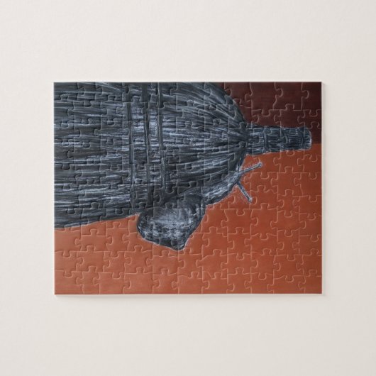 Schnecke und Zimmer Zeichnend Puzzle mit Geschenkb (Horizontal)